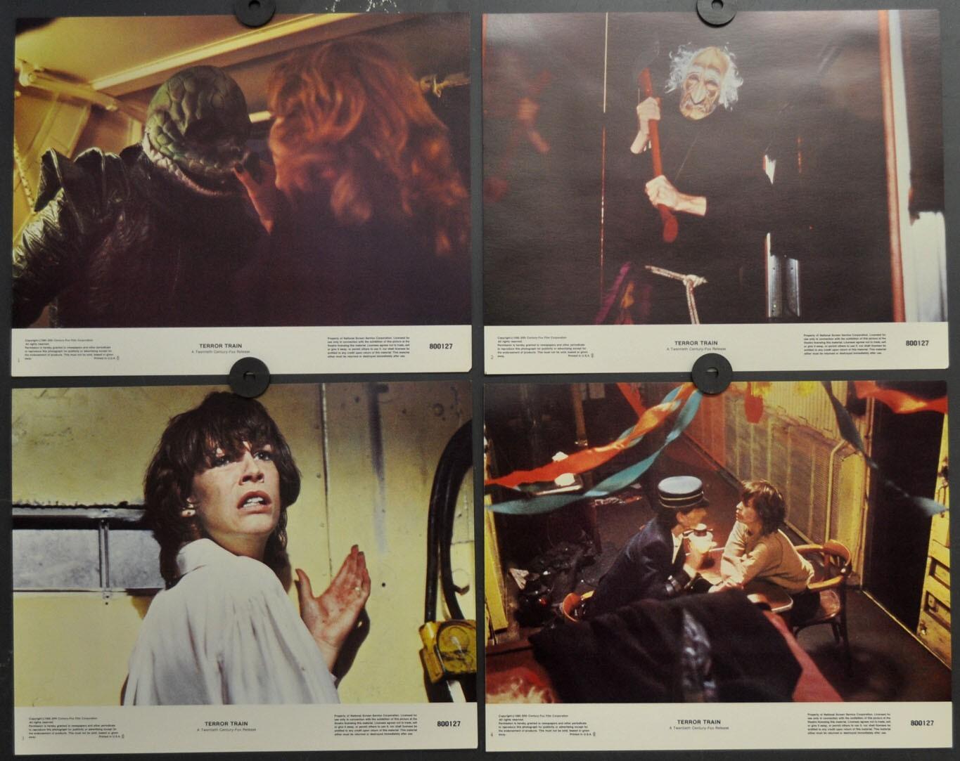 Terror Train 1980 ORIGINAL 8X10 MNT LOBBY CARD SET JAMIE LEE CURTIS BEN JOHNSON