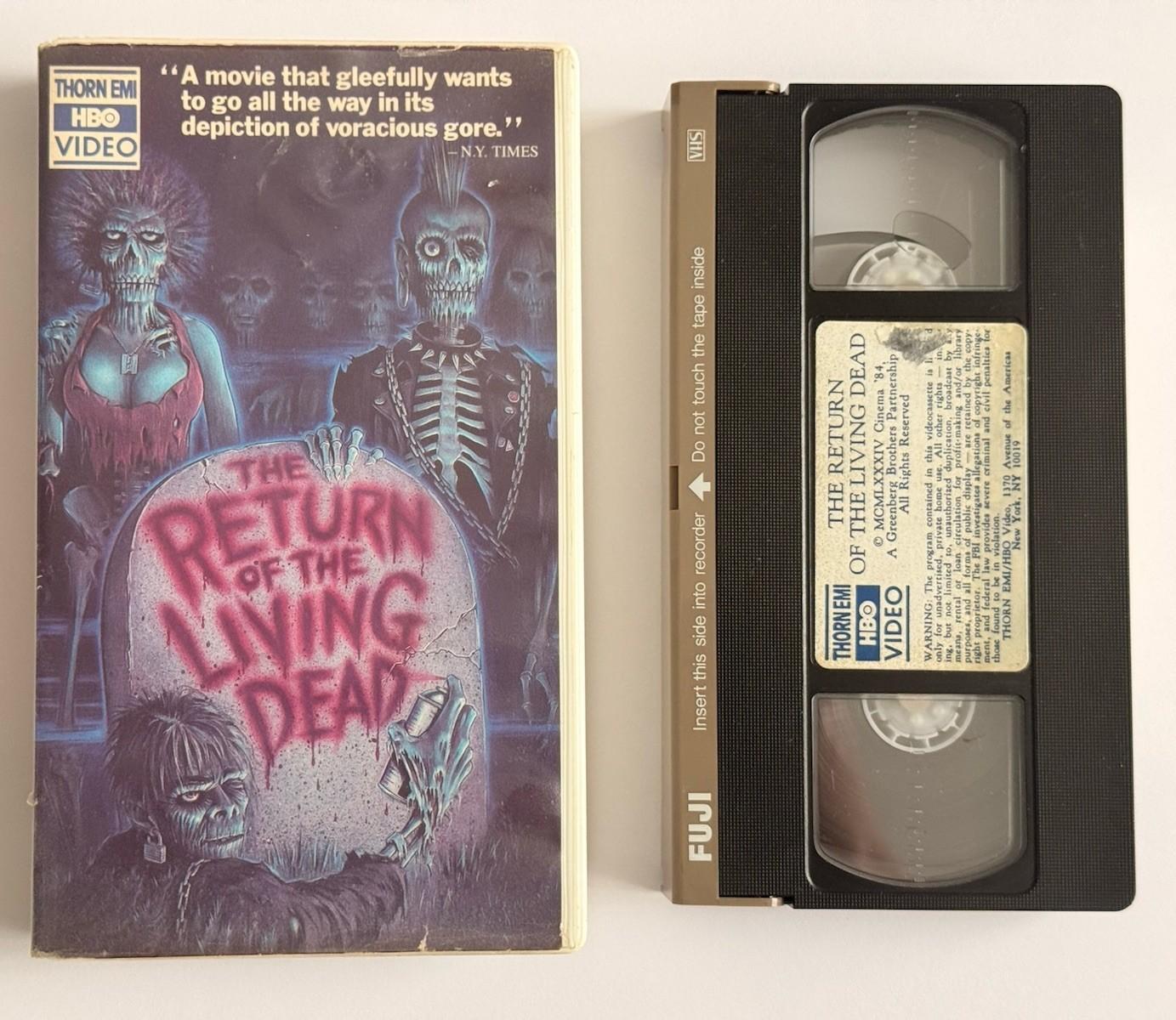 The Return Of The Living Dead VHS Tape In Hard Case  Thorn EMI HBO Rare