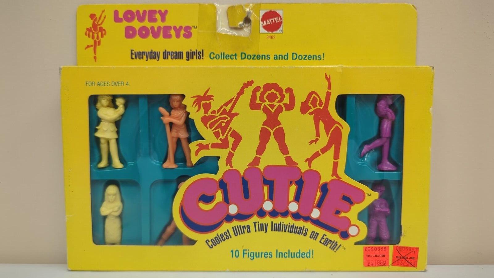 VTG NIB 1986 C.U.T.I.E. Lovey Doveys Everyday Girls Figures Dolls Mattel 3462