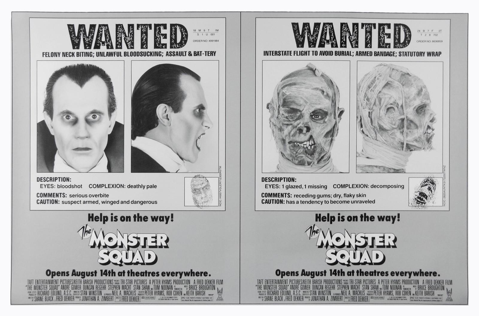 THE MONSTER SQUAD (1987) ORIGINAL ADVANCE MOVIE POSTER  -   ROLLED