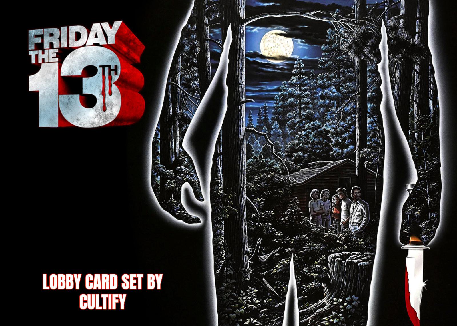 Friday The 13th 1980 Lobby Card Set Of 16 5x7