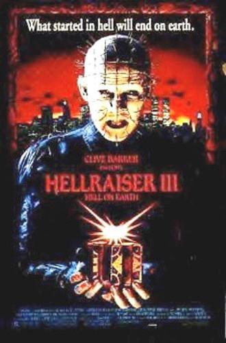 HELLRAISER III 3 HELL ON EARTH ORIGINAL ROLLED UNUSED 1 SHEET MOVIE POSTER 1992