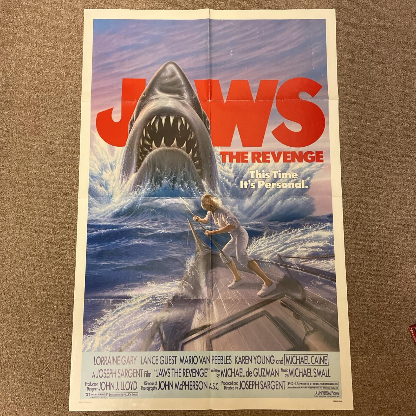 JAWS THE REVENGE - ORIGINAL 1987 ONE SHEET MOVIE POSTER