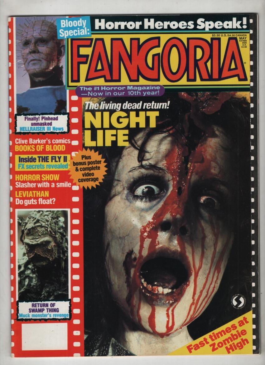 Fangoria Mag Night Life Inside The Fly II & Leviathan #82 May 1989 042921nonr