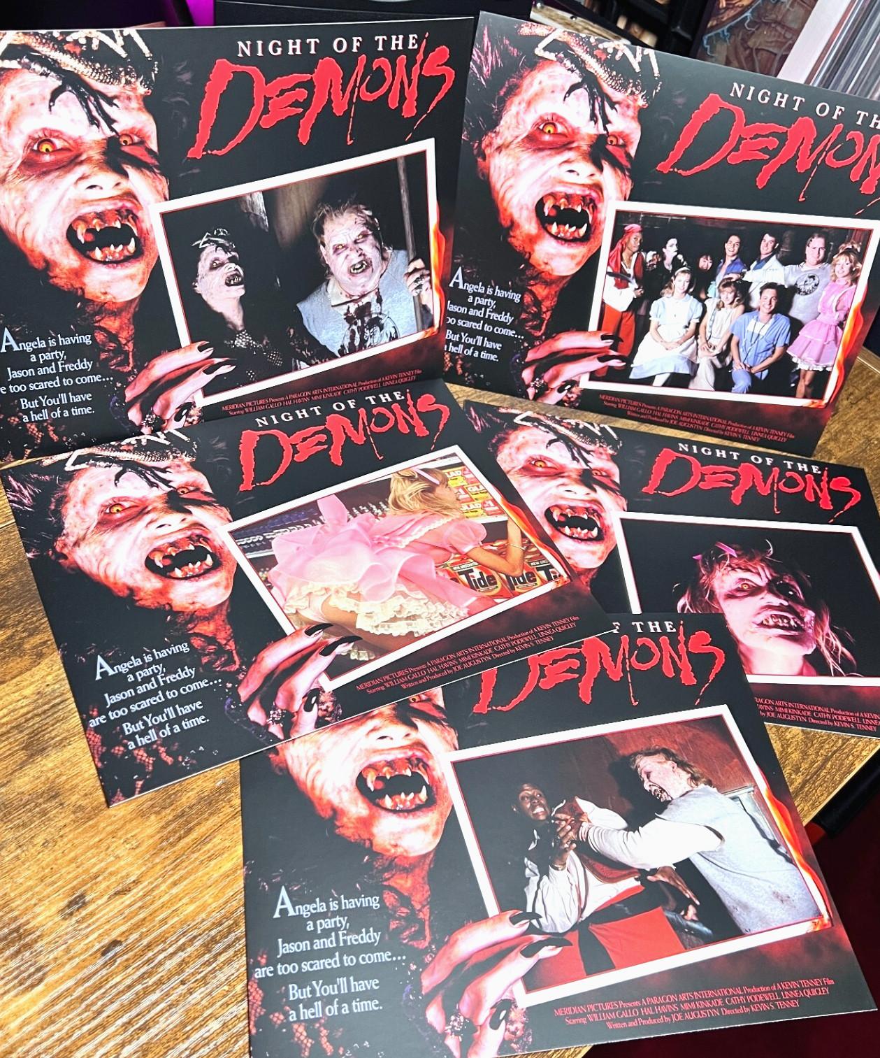 Scream Shout Factory Night of the Demons 8 x 10 Collector Edition Lobby Card Set