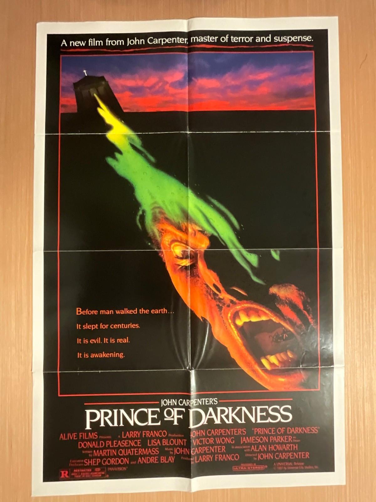 John Carpenter's Prince of Darkness 1987 Original Folded 1 Sheet Movie Poster