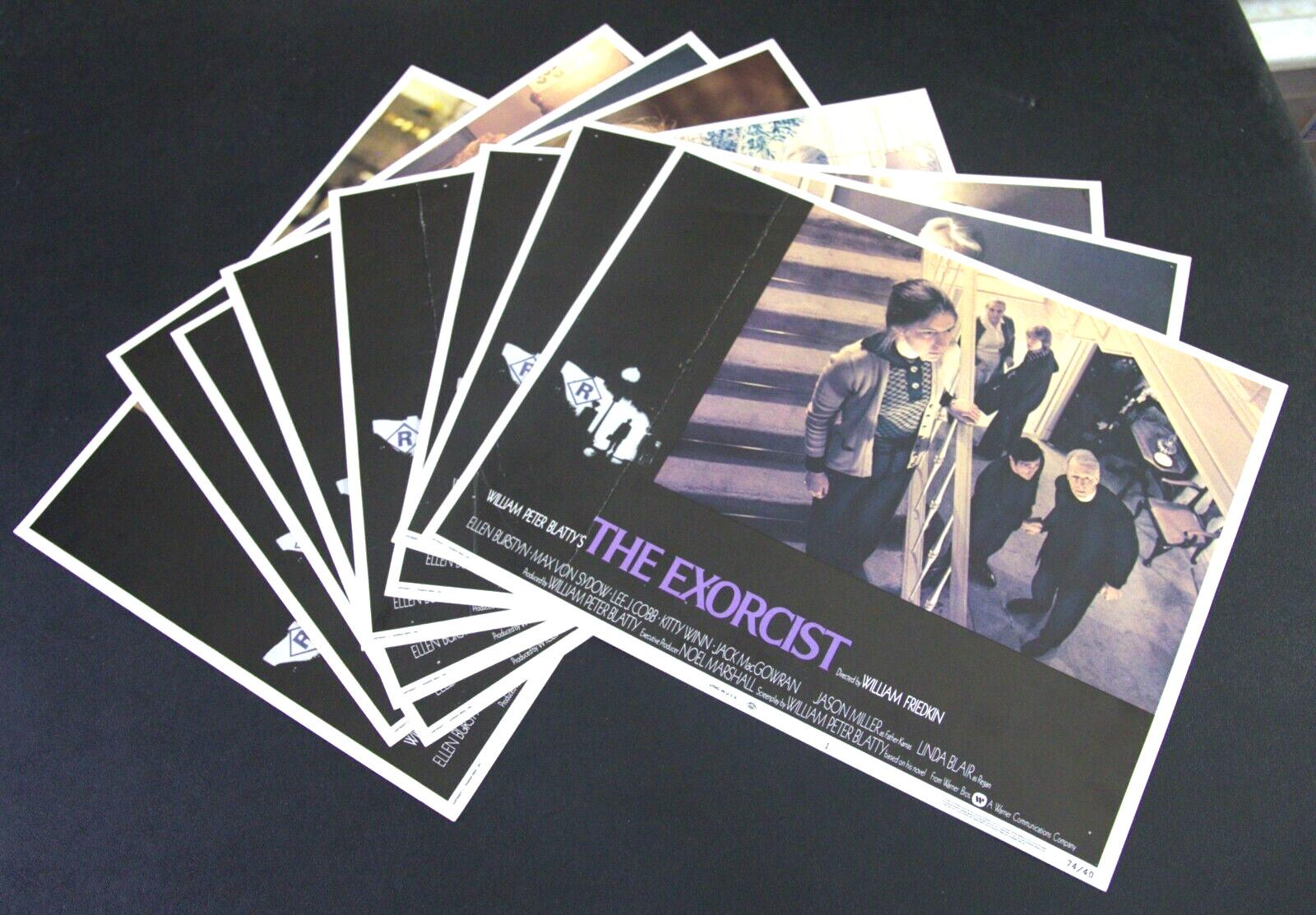 The Exorcist - 1973 Set of 8 Original Int'l Lobby Cards. Burstyn, Friedkin