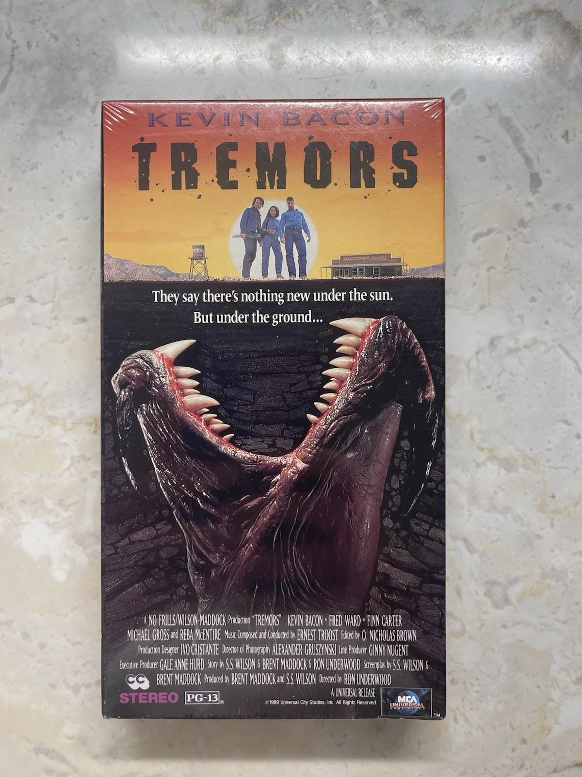 Tremors VHS Factory Sealed Original Release - With Watermarks!! 1990 Edition