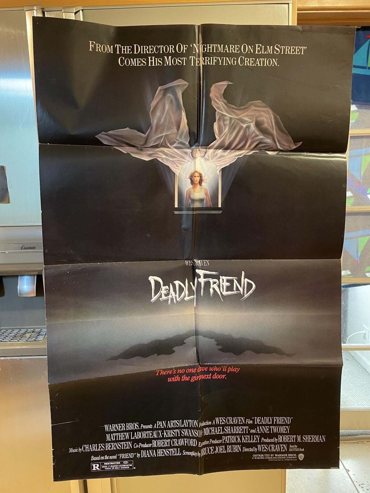 Deadly Friend (1986) Original Movie Poster Folded 27x41
