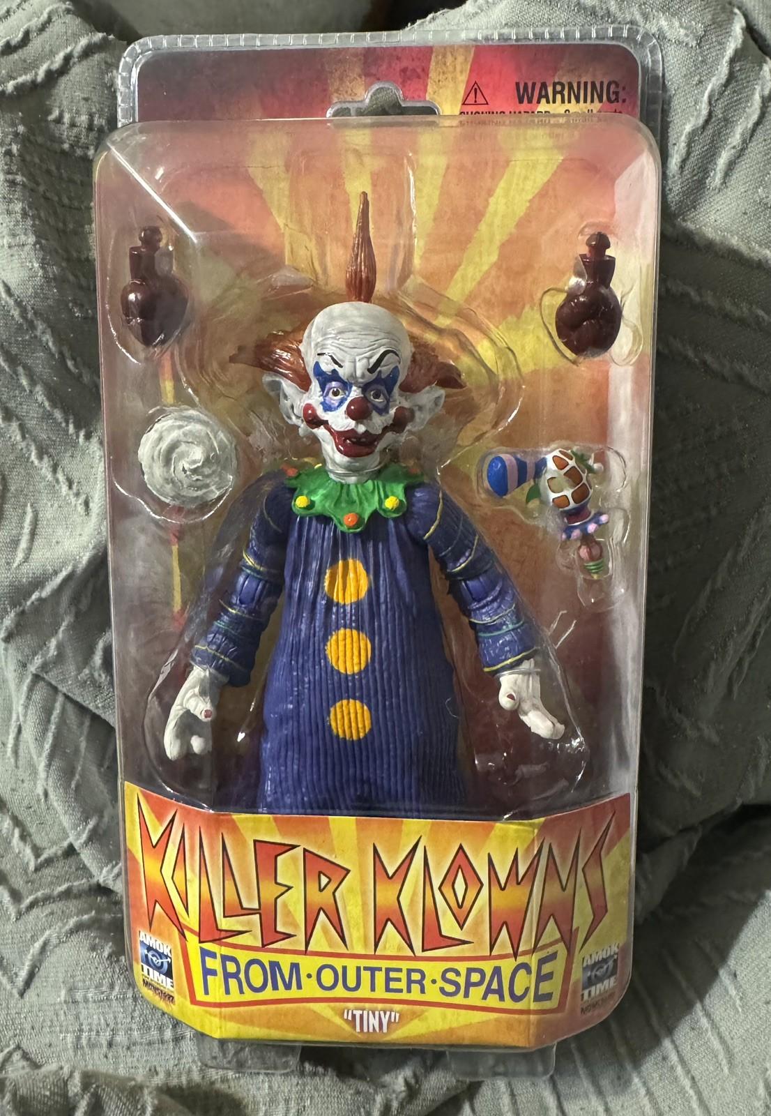 KILLER KLOWNS FROM OUTER SPACE RARE TINY AMOK TIME FIGURE MONSTARZ NEW SEALED