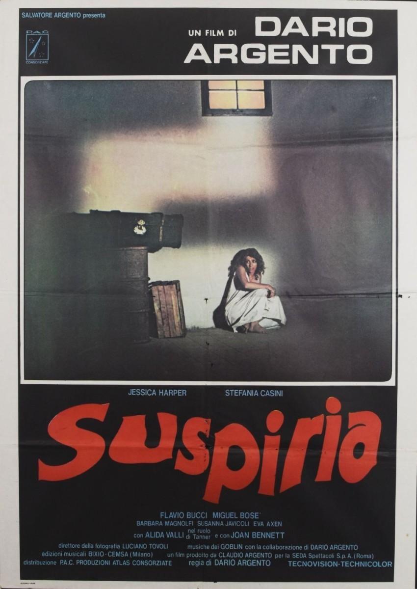 Suspiria Dario Argento Giallo Original Italian Due Fogli Poster 1977