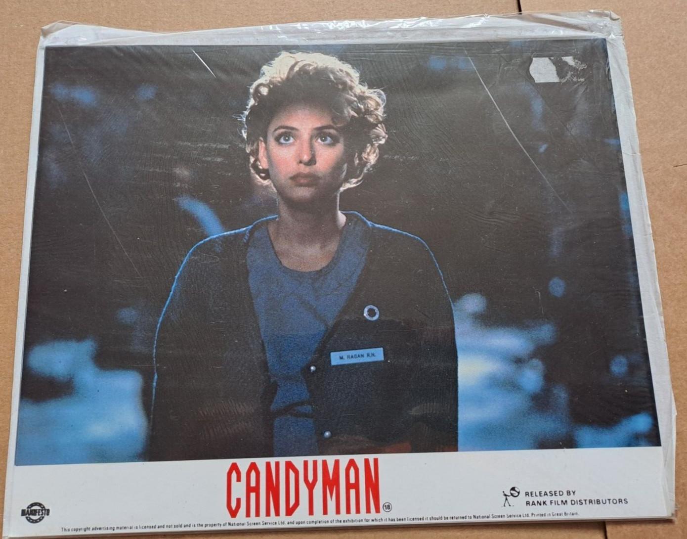 6 CANDYMAN UK FOH lobby cards, original 1992 movie Tony Todd Clive Barker