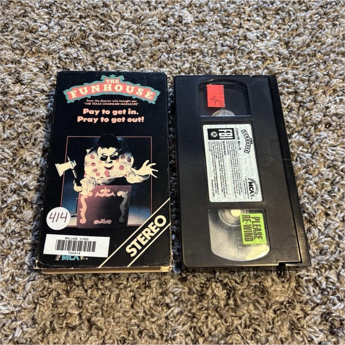 MCA Videocassette The Funhouse VHS 1981 Horror R Tobe Hooper Stereo Rental