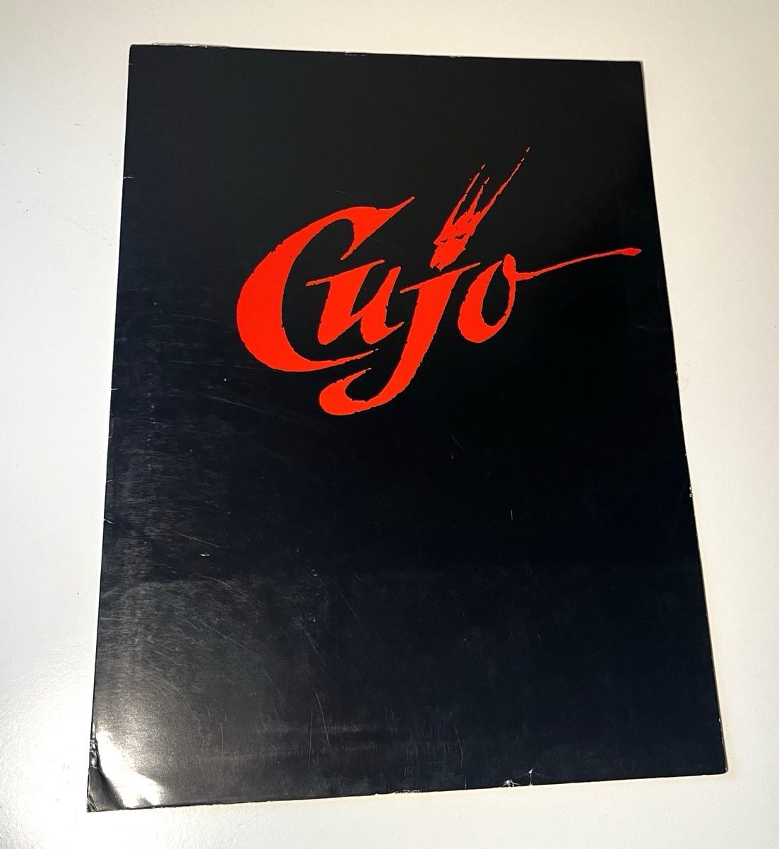 CUJO Original 1983 Press Kit Folder Only Stephen King Horror Movie 80s WB Film