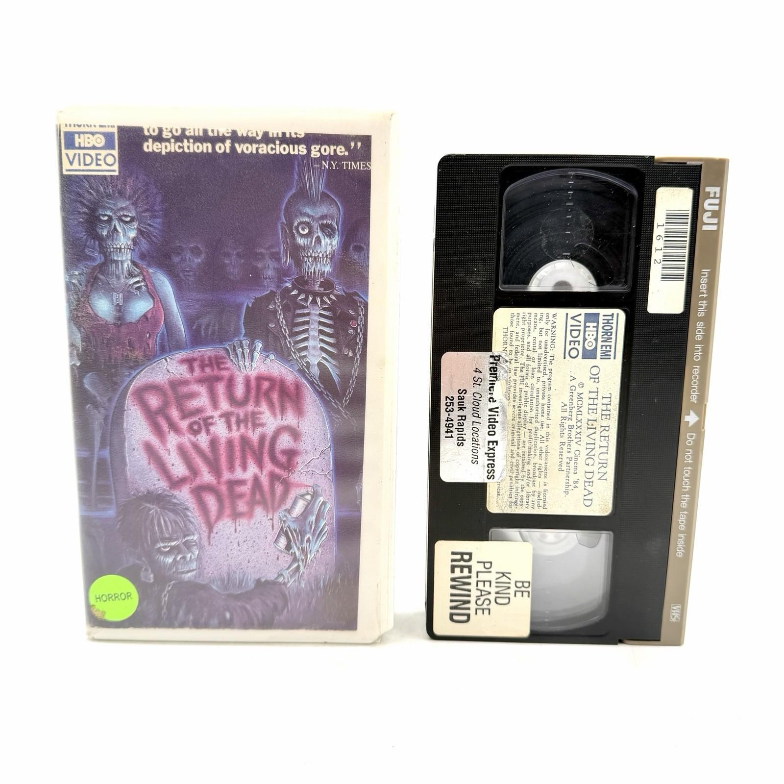 🔥Return Of The Living Dead 1984 VHS Rare MOVIE TAPE HBO Clamshell Cult Horror🔥