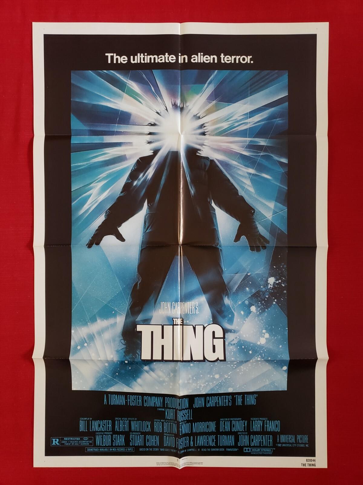 THE THING * 1982 ORIGINAL MOVIE POSTER 1SH ULTRA RARE NSS VERSION HALLOWEEN NM-M
