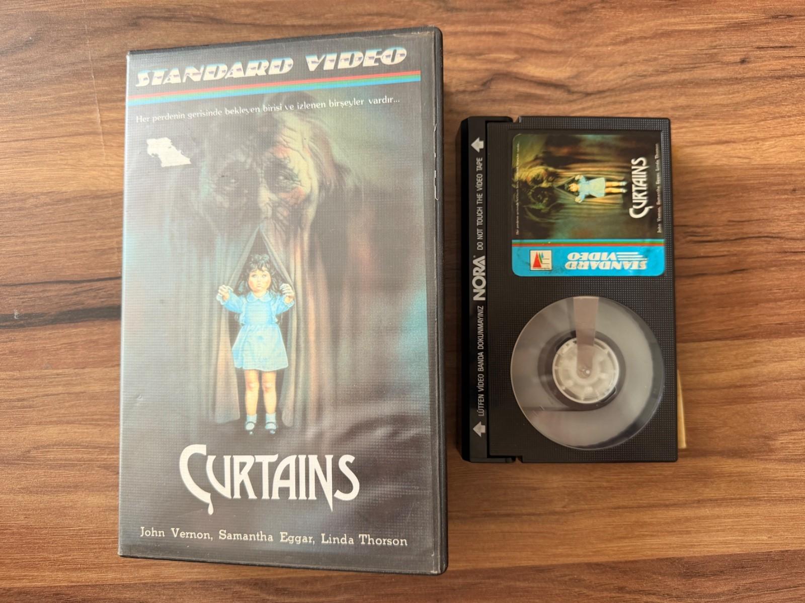 Curtains Betamax Rare Turkish Dubbed Horror Video Standard Video Beta PAL TAPE