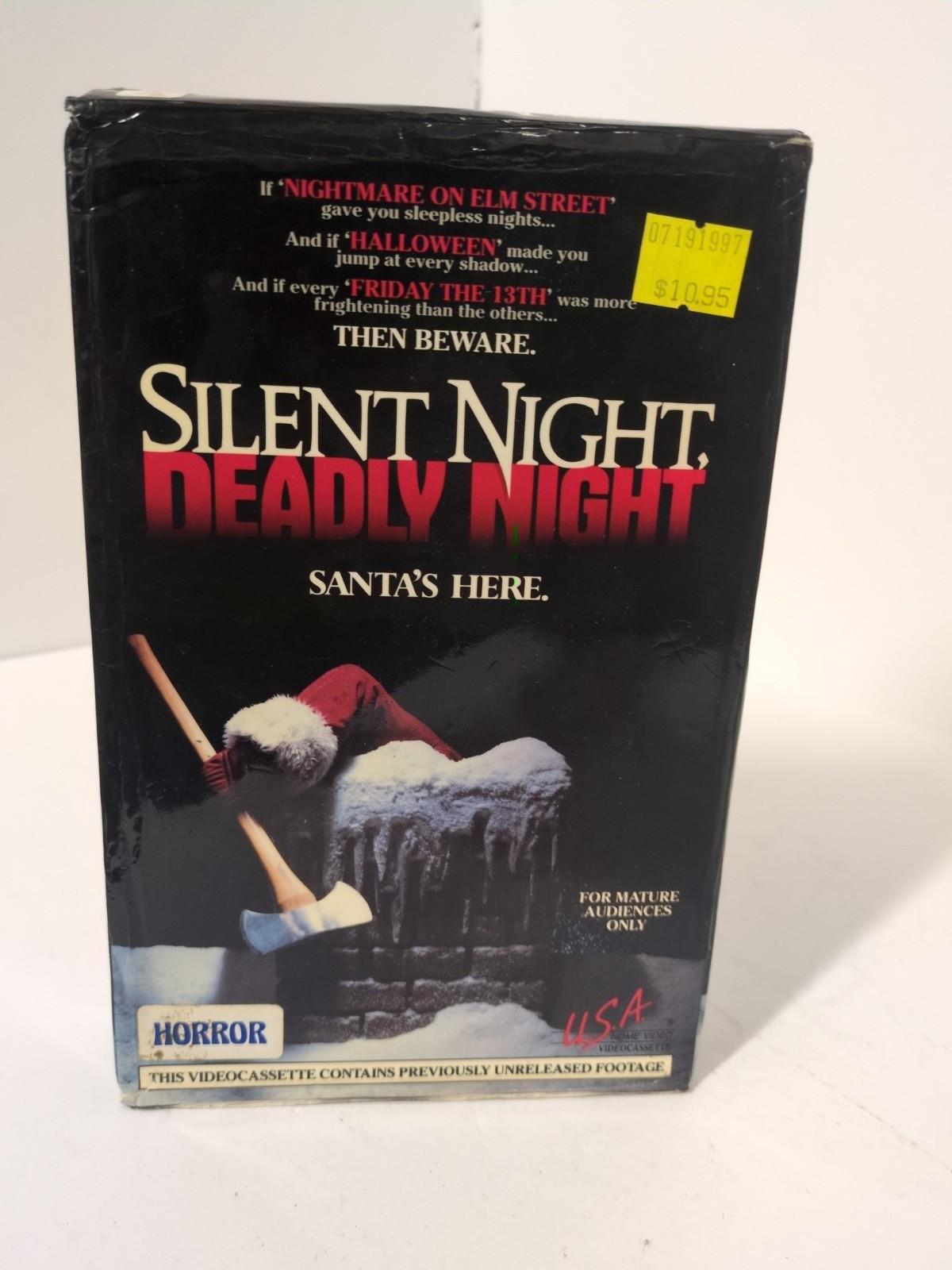 Silent Night Deadly Night VHS, U.S.A Home Video Big Box 1986, Rare, HTF Horror