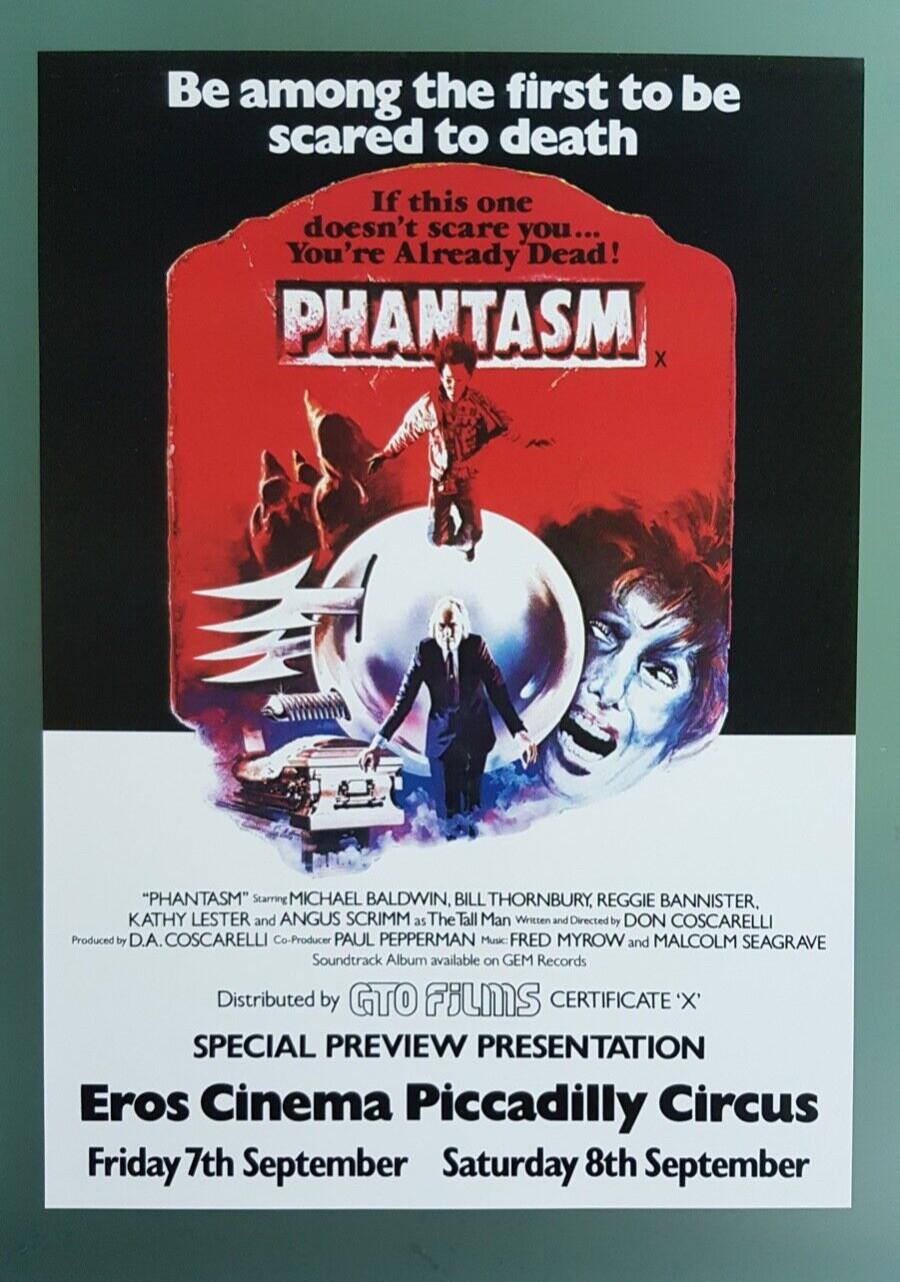 Phantasm 1979 - Original UK Mini Movie Poster - Don Coscarelli - Rare