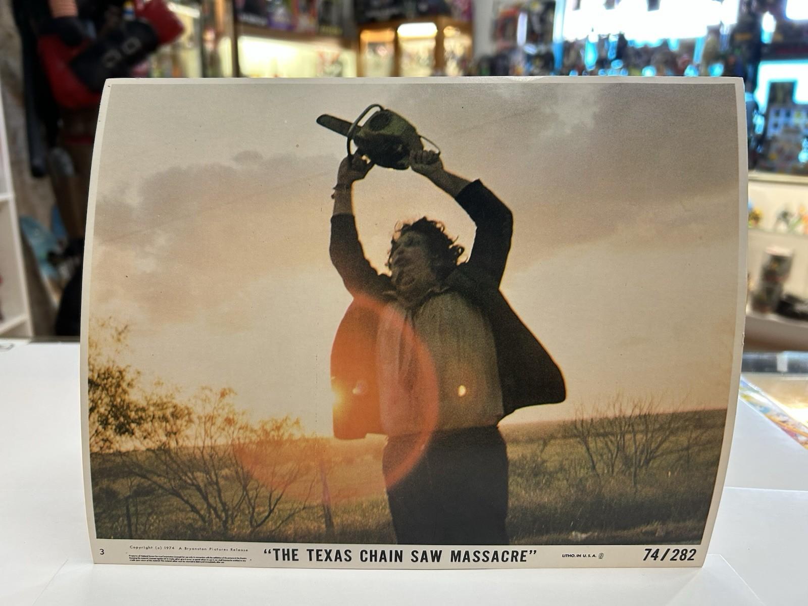 1974 LG Sm Texas Chainsaw Massacre Original Lobby Cards Mixed Lot Horror 8 Total