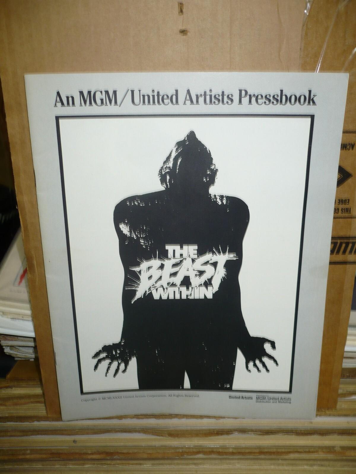 THE BEAST WITHIN, orig uncut 24pg prbk [Ronny Cox, Bibi Besch] - 1982