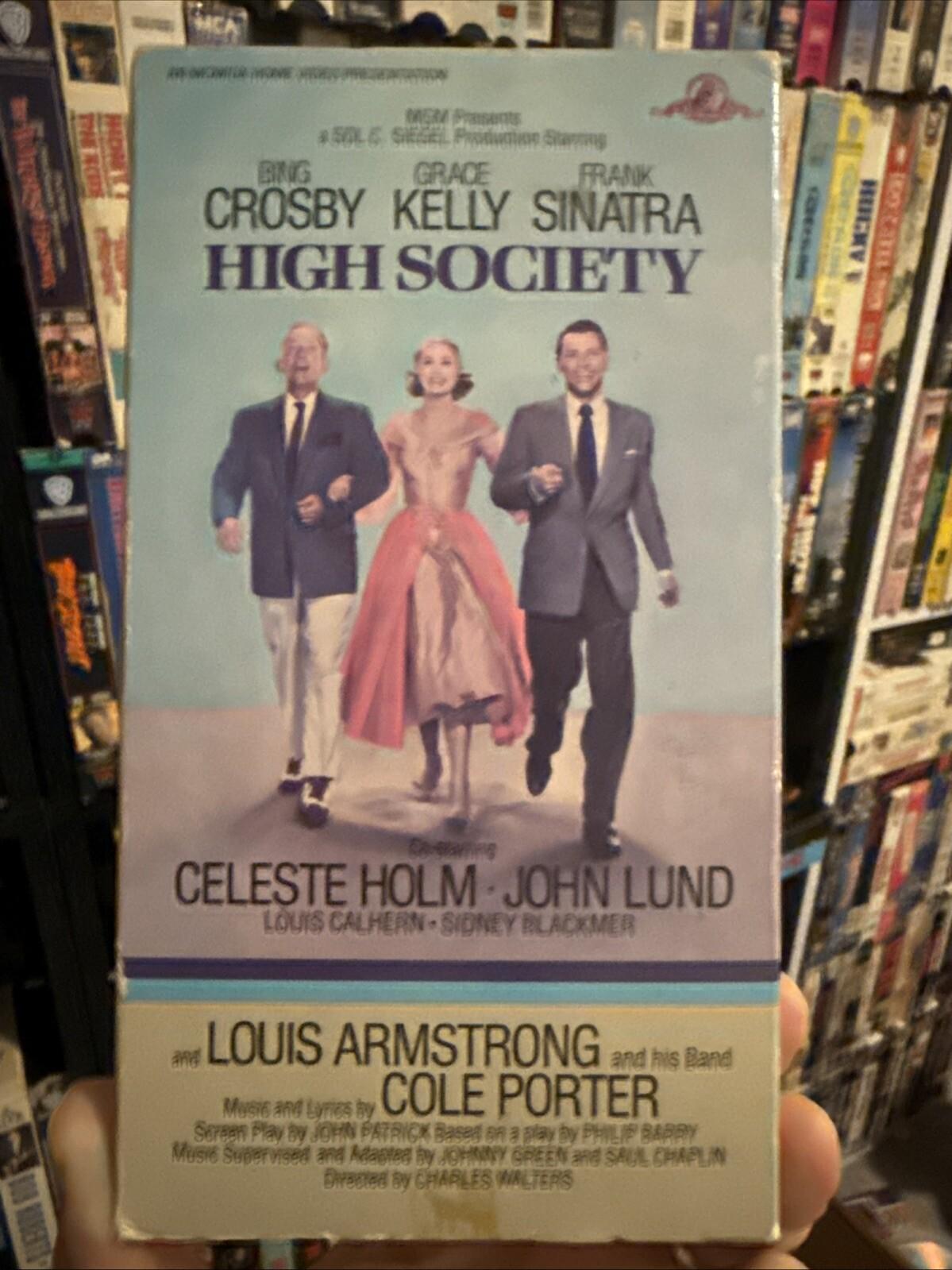 High Society 1956 VHS Rare Hard To Find Original 1985 Release 