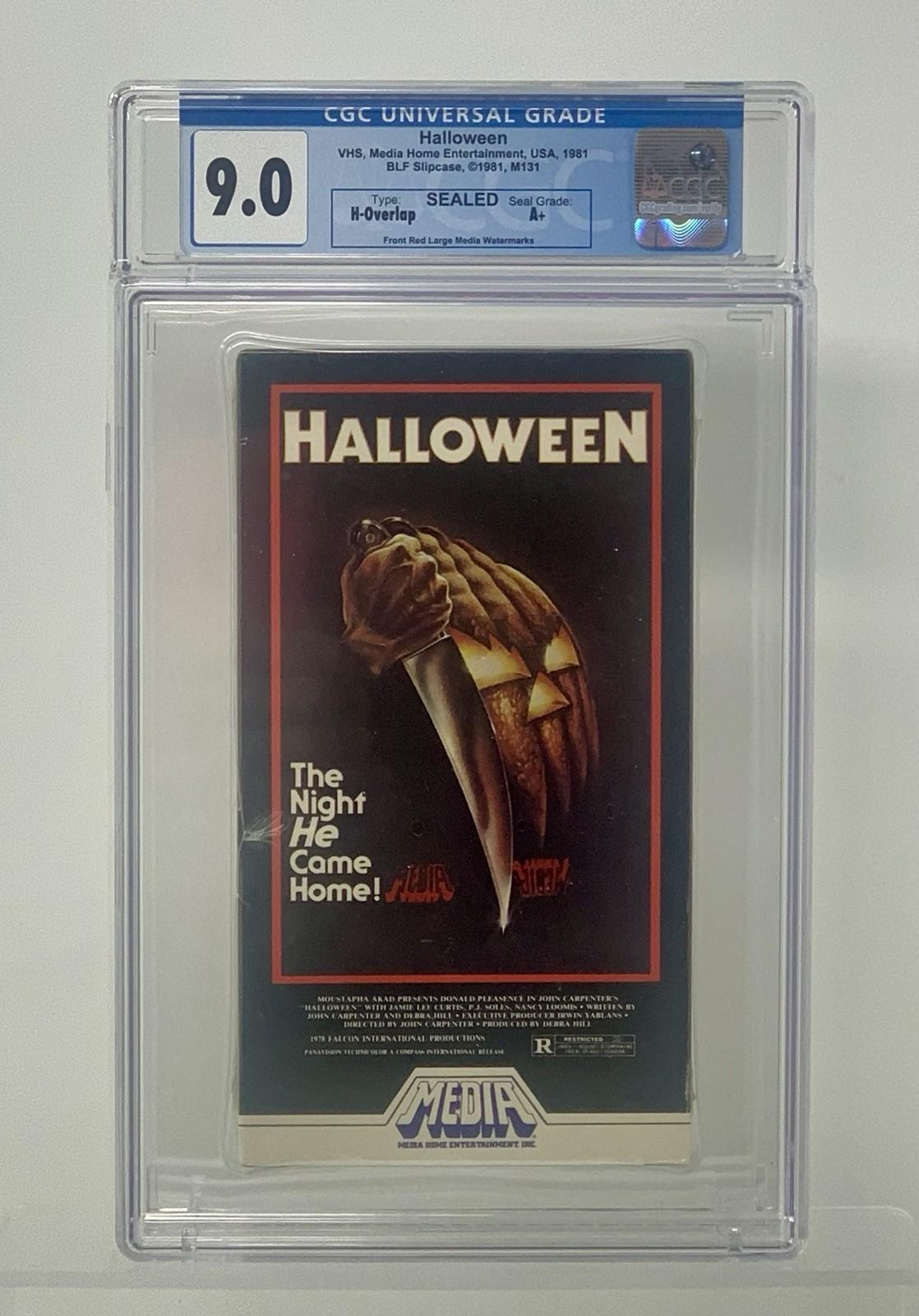 Halloween (1978) VHS Sealed – CGC 9.0 A+  Rare 1981 Media Entertainment Release