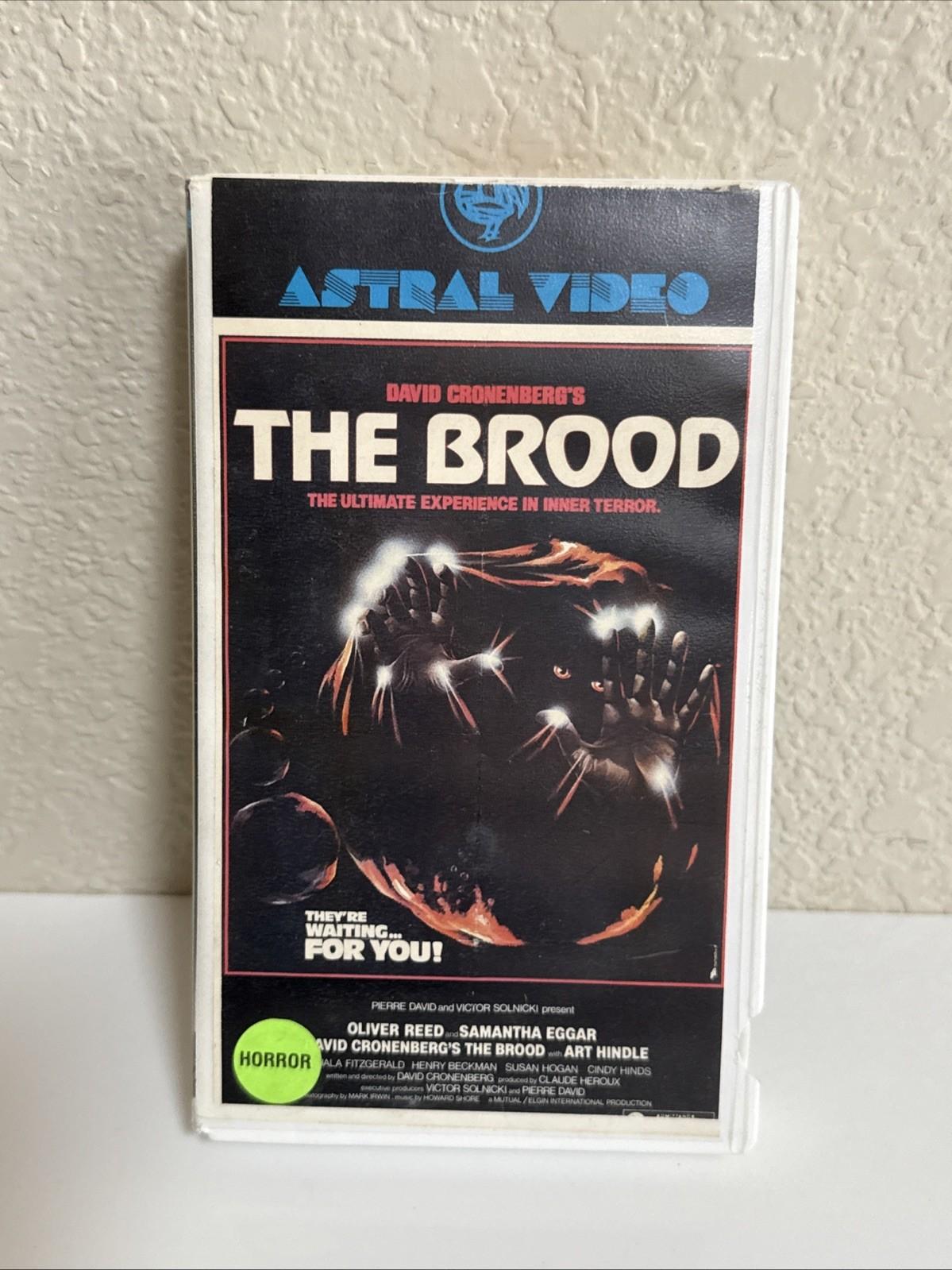 Vintage VHS David Cronenberg's The Brood Classic Original Release Horror Astral