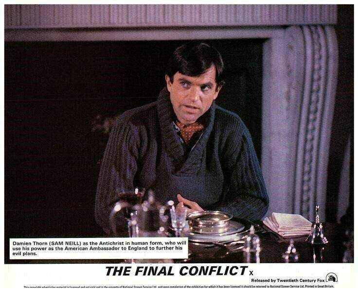 The Final Conflict Original Lobby Card Sam Neill US Ambassador to England 
