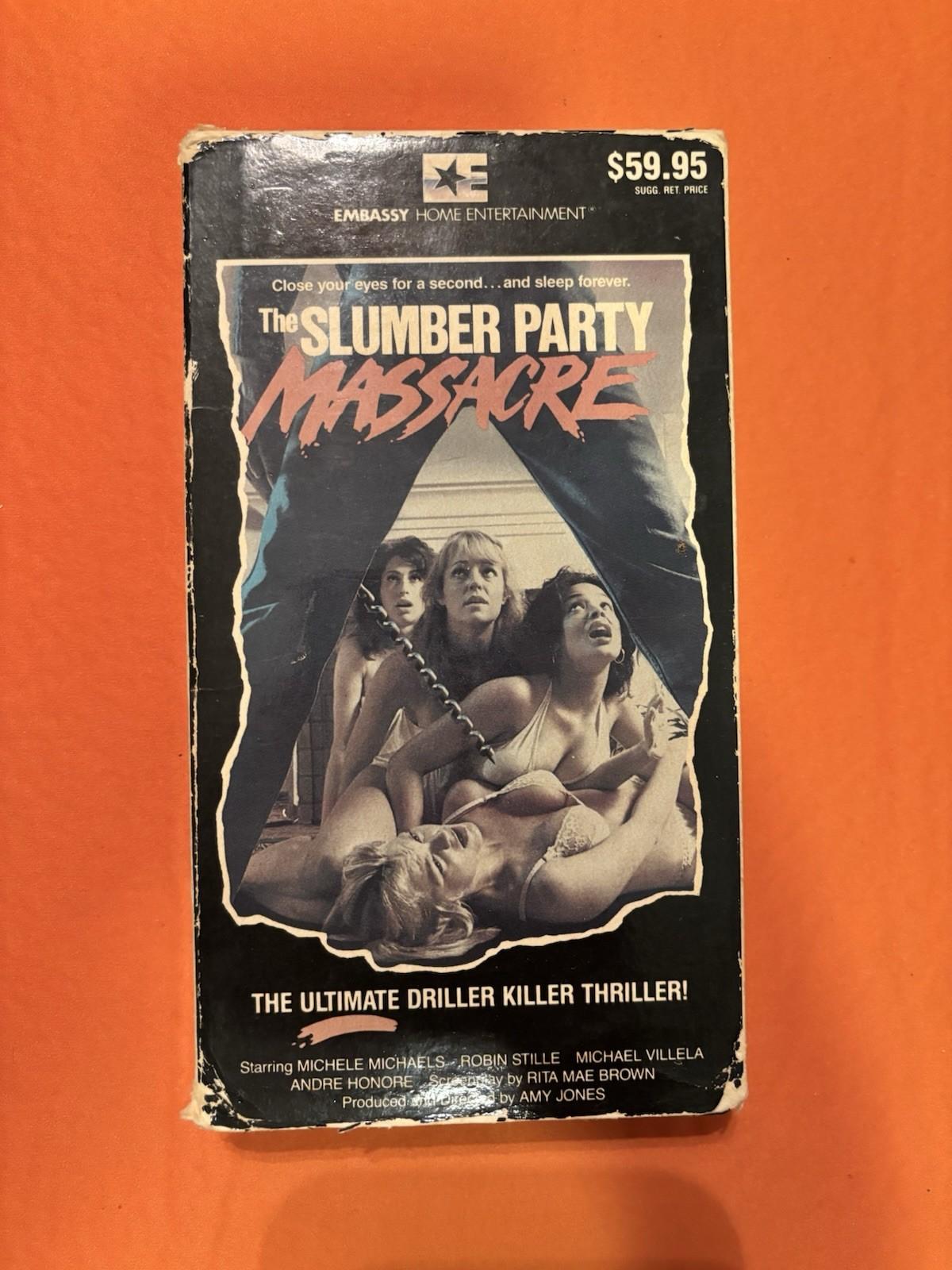 Slumber Party Massacre 80s Horror VHS Embassy Home Entertainment (1982)