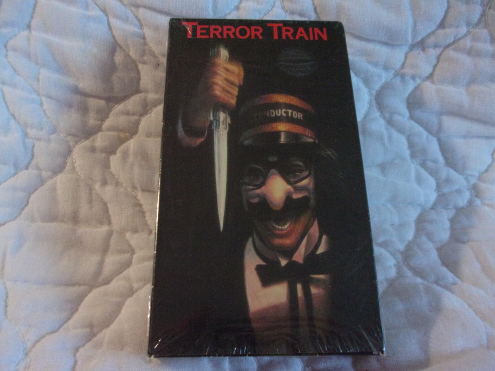 TERROR TRAIN VHS SHRINK WRAP WATERMARKS 80'S SLASHER HORROR JAMIE LEE CURTIS