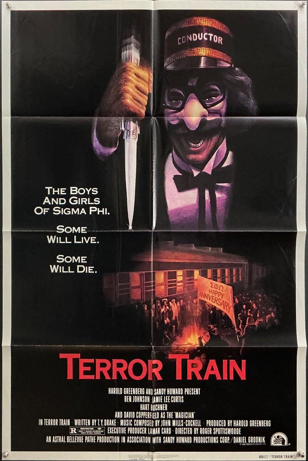 Terror Train Original 1980 Horror Film Poster Jamie Lee Curtis