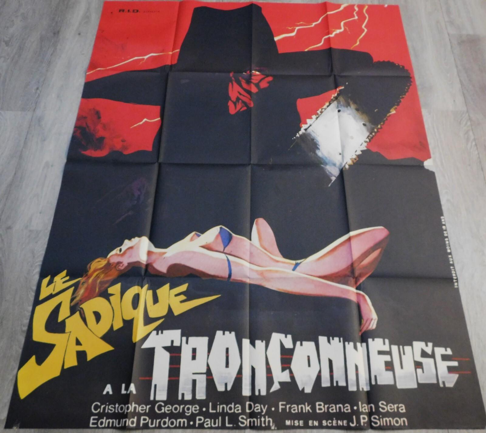 Pieces French Movie Poster Original 47"63 1982  Christopher George Ian Sera