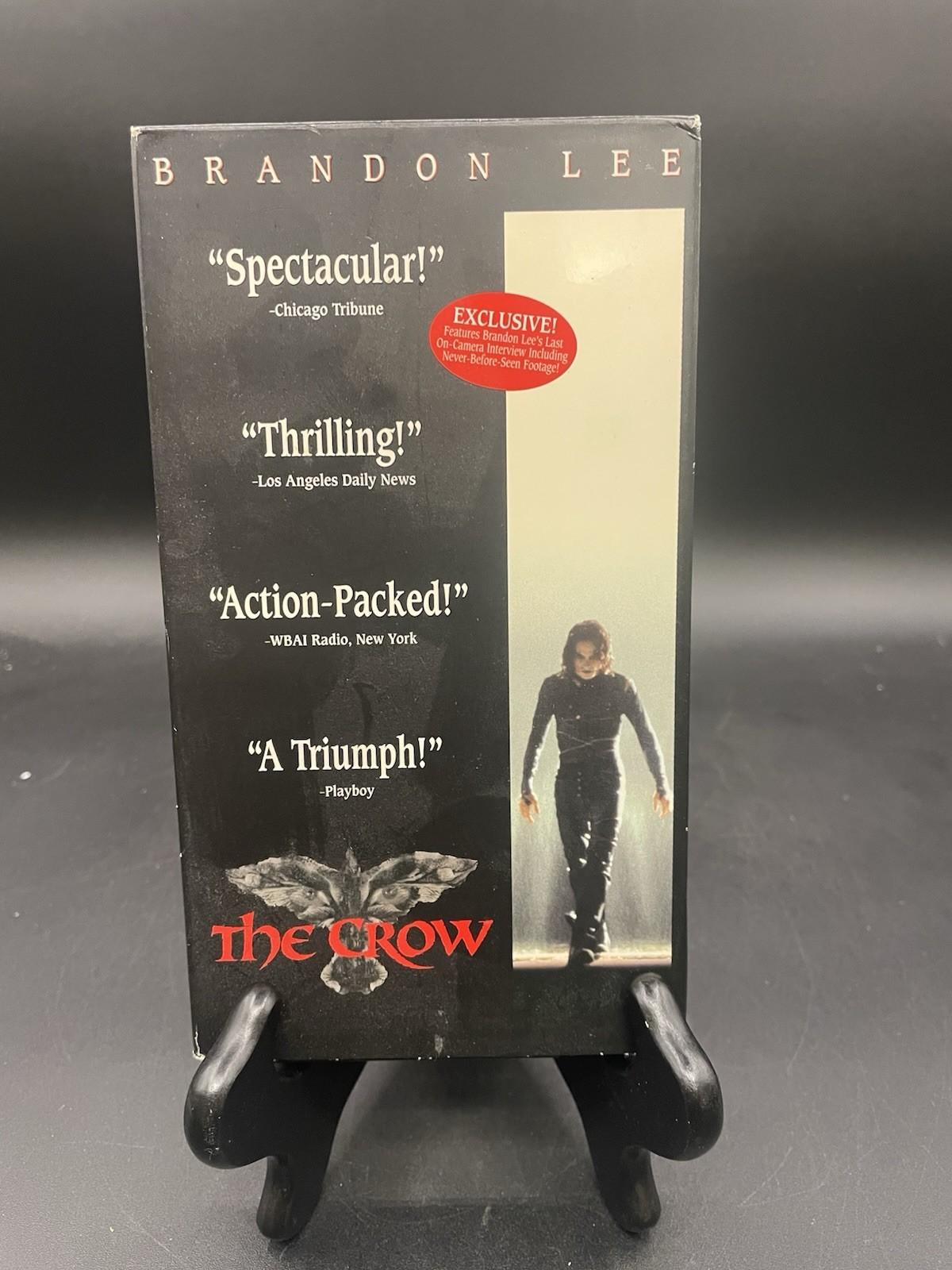 The Crow VHS 1994 Brandon Lee Original Slipcover Action Classic Tested. (45)
