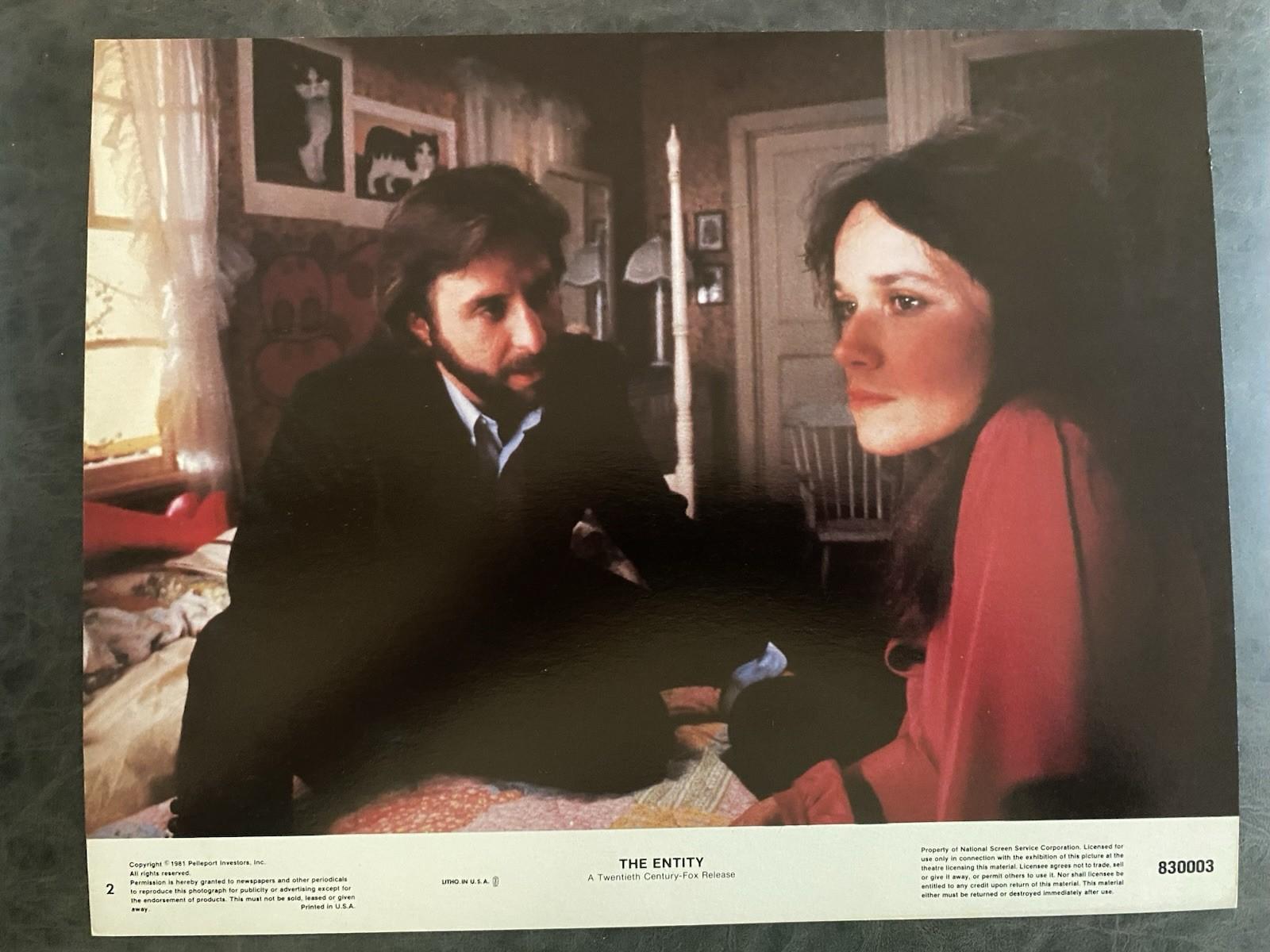 THE ENTITY 1982 Original Vintage Lobby Card with Barbara Hershey & Ron Silver
