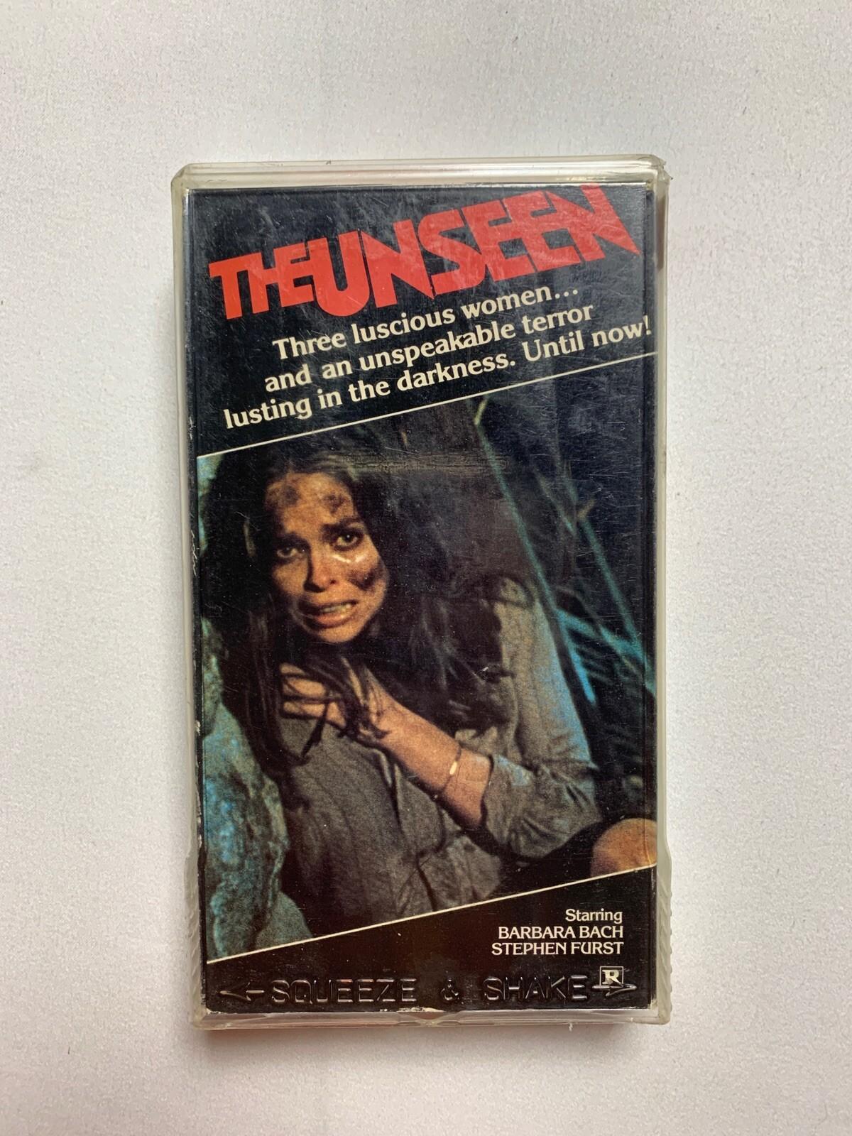 THE UNSEEN (1980,VHS, VidAmerica) Horror Monster Barbara Bach Blockbuster