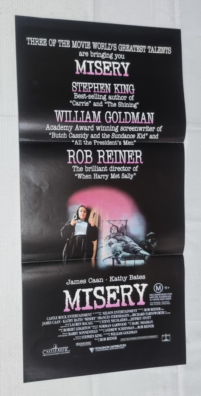 Misery (1990) - Original Australian Daybill Cinema Poster US only