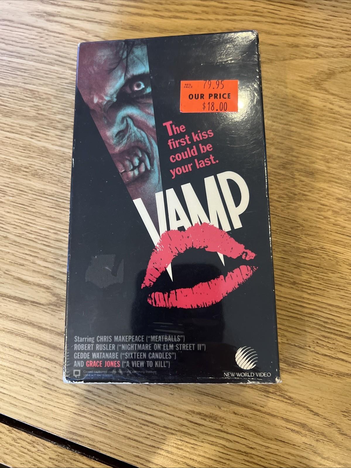 Vamp 1986 VHS New World Video Grace Jones Horror Rare Cult