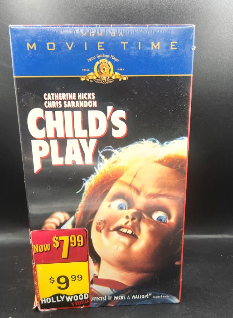 1988 CHILD'S PLAY VHS - MGM UA Home Video Movie Time Watermark NEW SEALED