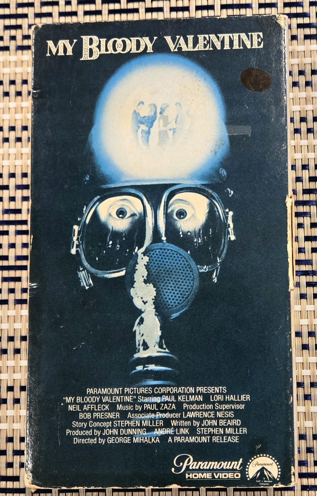 My Bloody Valentine VHS  Rare Original sideloader flaps Paramount 1981