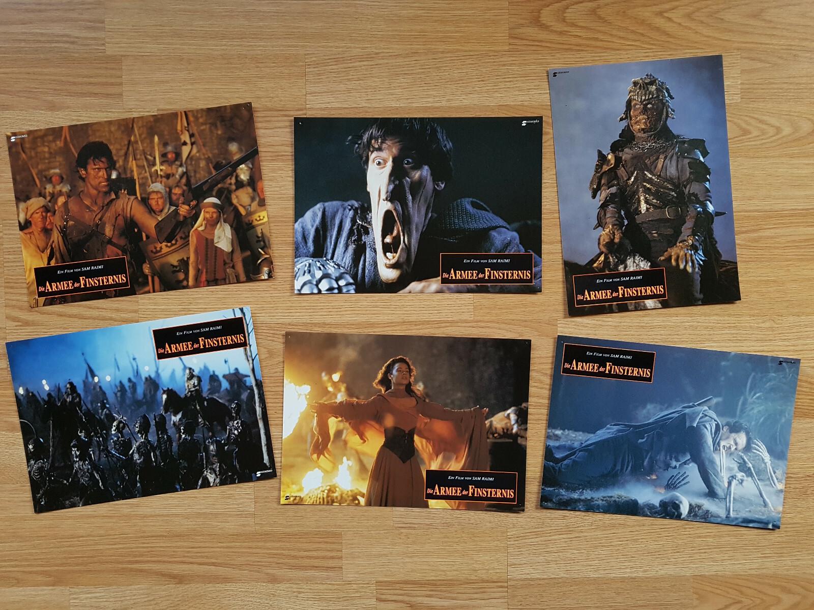 Sam Raimi ARMY OF DARKNESS rare set of 6 lobby cards BRUCE CAMPBELL 1992