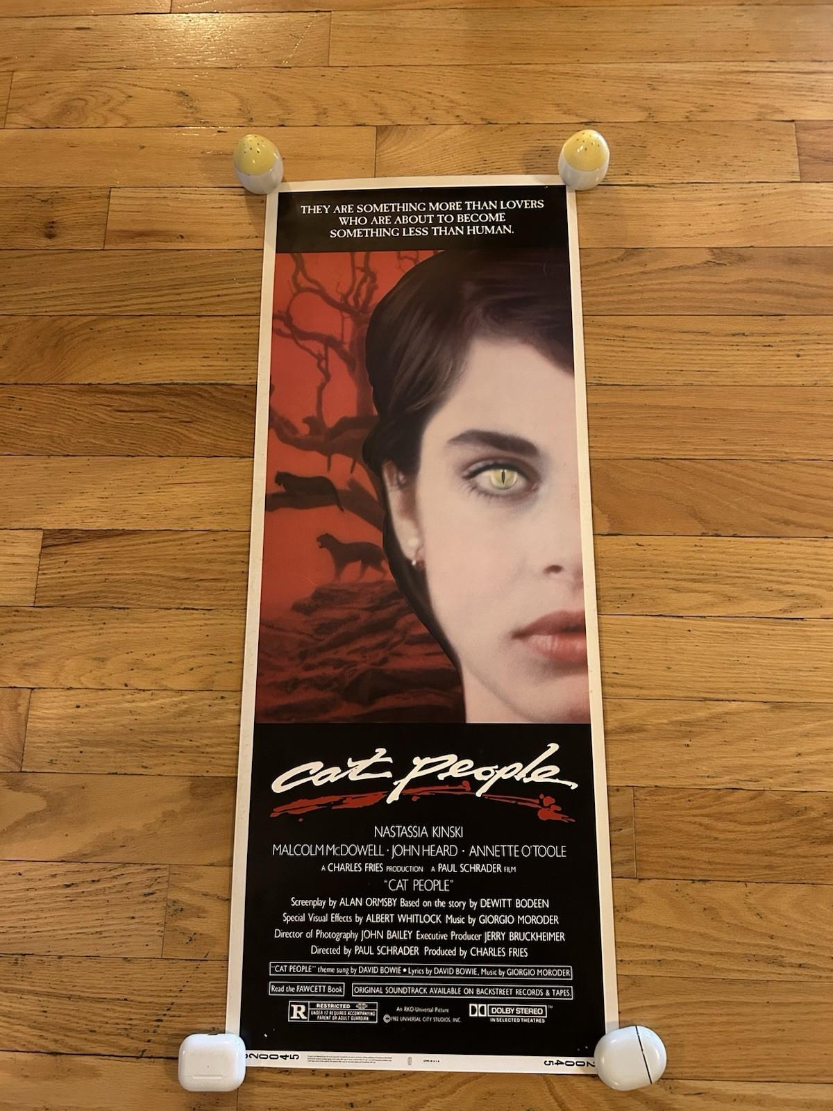 Cat People (1982) Original Insert Movie Poster Rolled 36x14