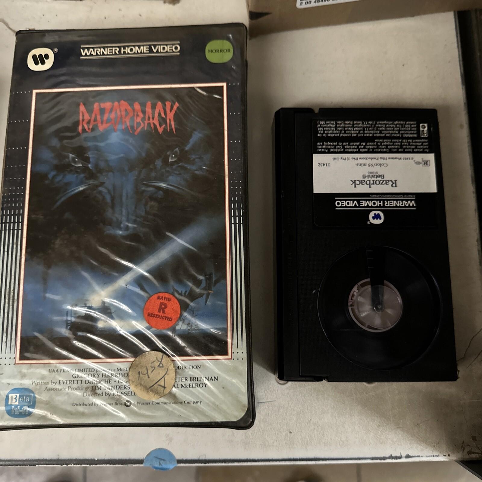RAZORBACK (1983 film) Warner Clamshell BETAMAX (not vhs) Rare Horror Beta