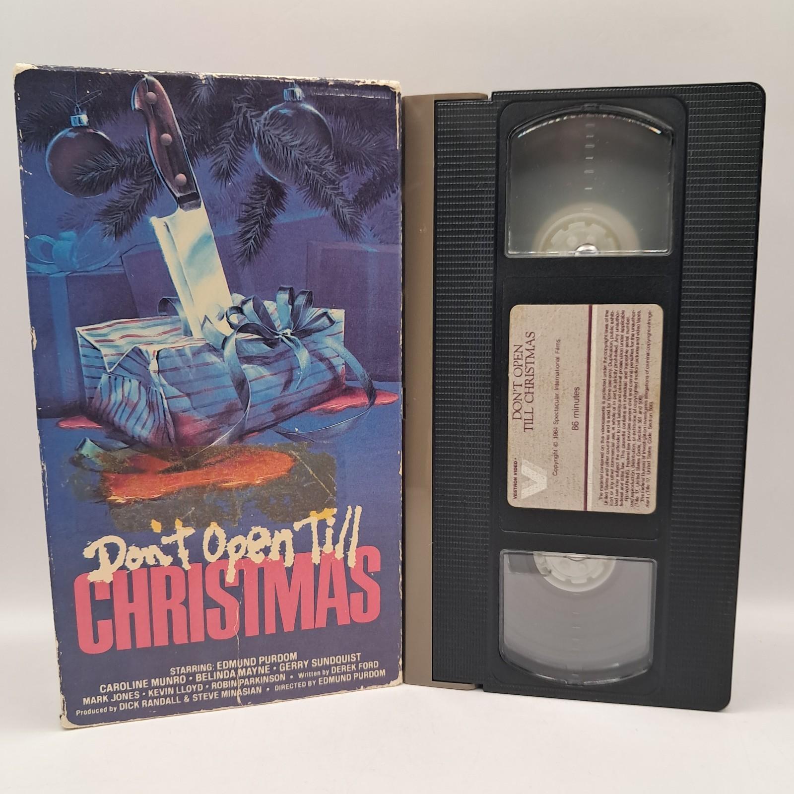 Don't Open Till Christmas (VHS, 1984) Horror Vestron Rare Horror
