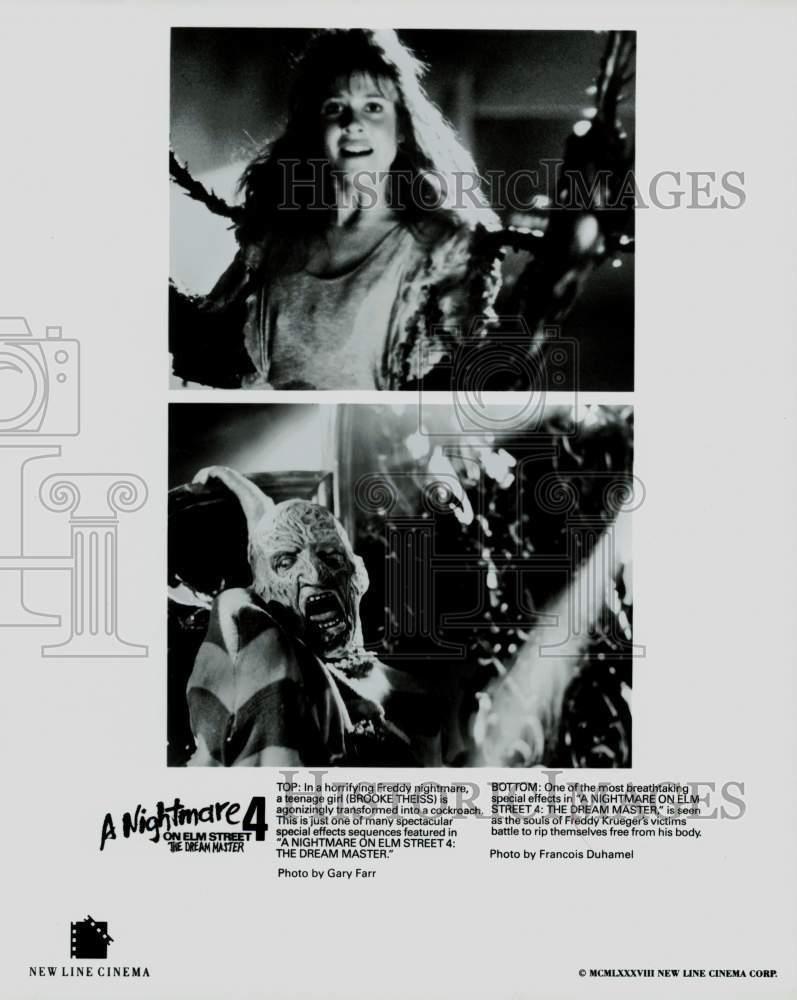 1988 Press Photo "A Nightmare on Elm Street 4: The Dream Master" Movie Scenes