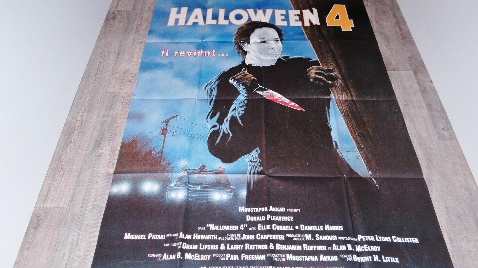 Halloween IV : The Return of Michael Myers 4x6 ft French Grand Movie Poster 