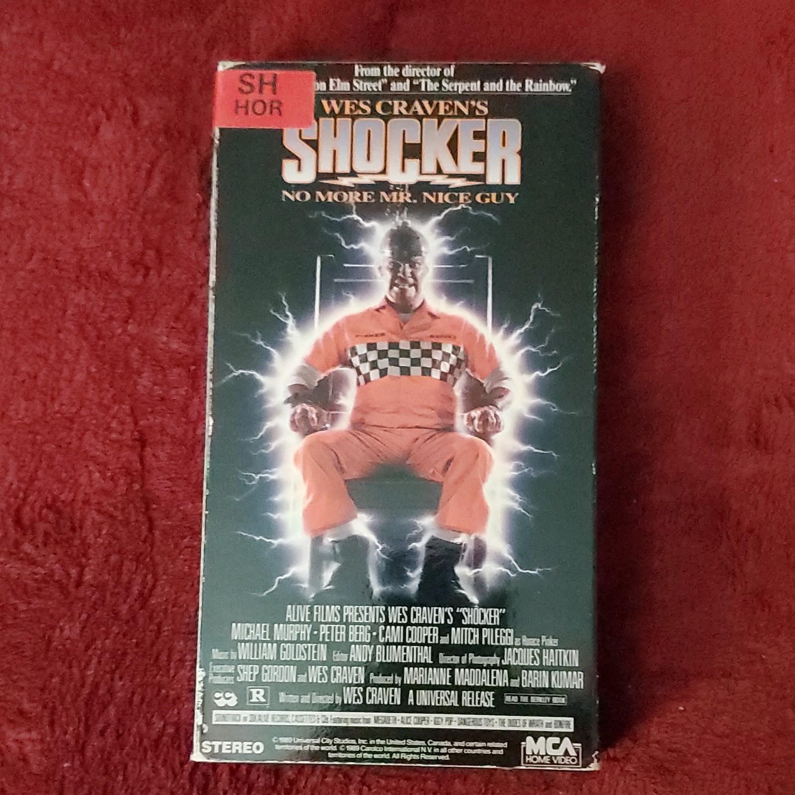 MCA Home Video Shocker VHS Horror Full Screen Cult Wes Craven Pileggi Berg 1989