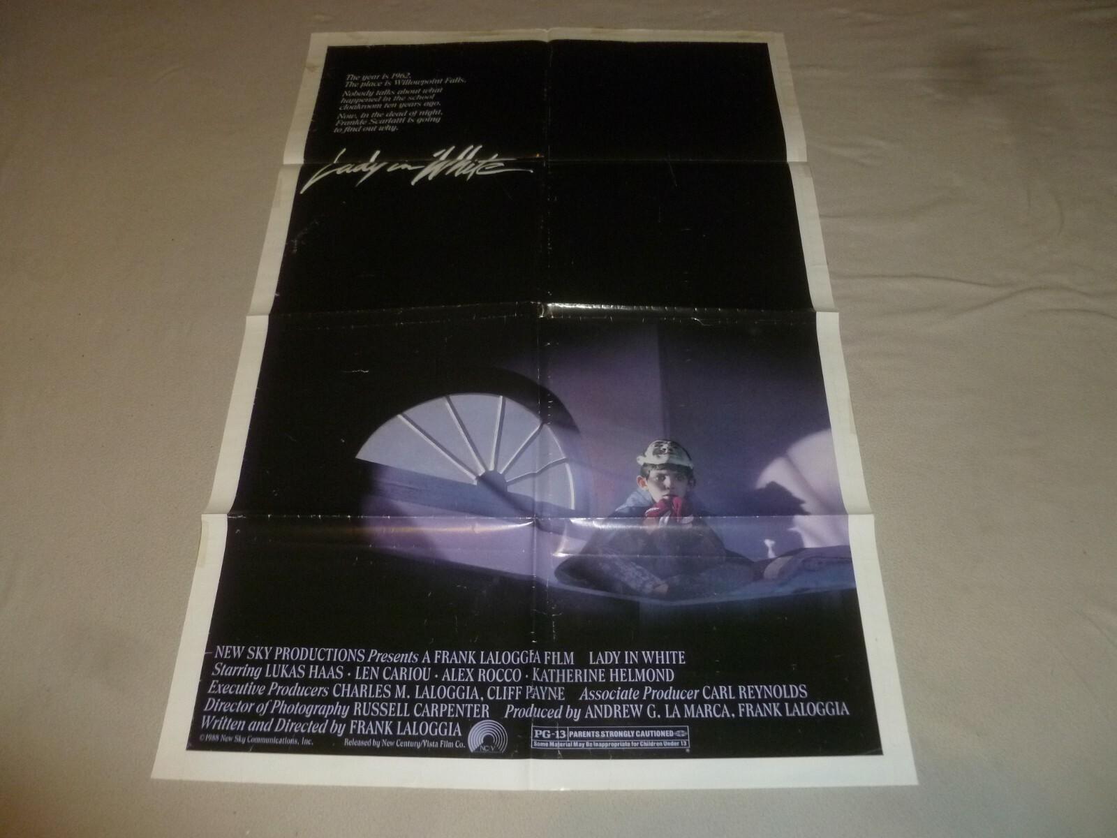 VINTAGE MOVIE POSTER LADY IN WHITE ORIGINAL 1988 LUCAS HAAS CENTURY VISTA FILM