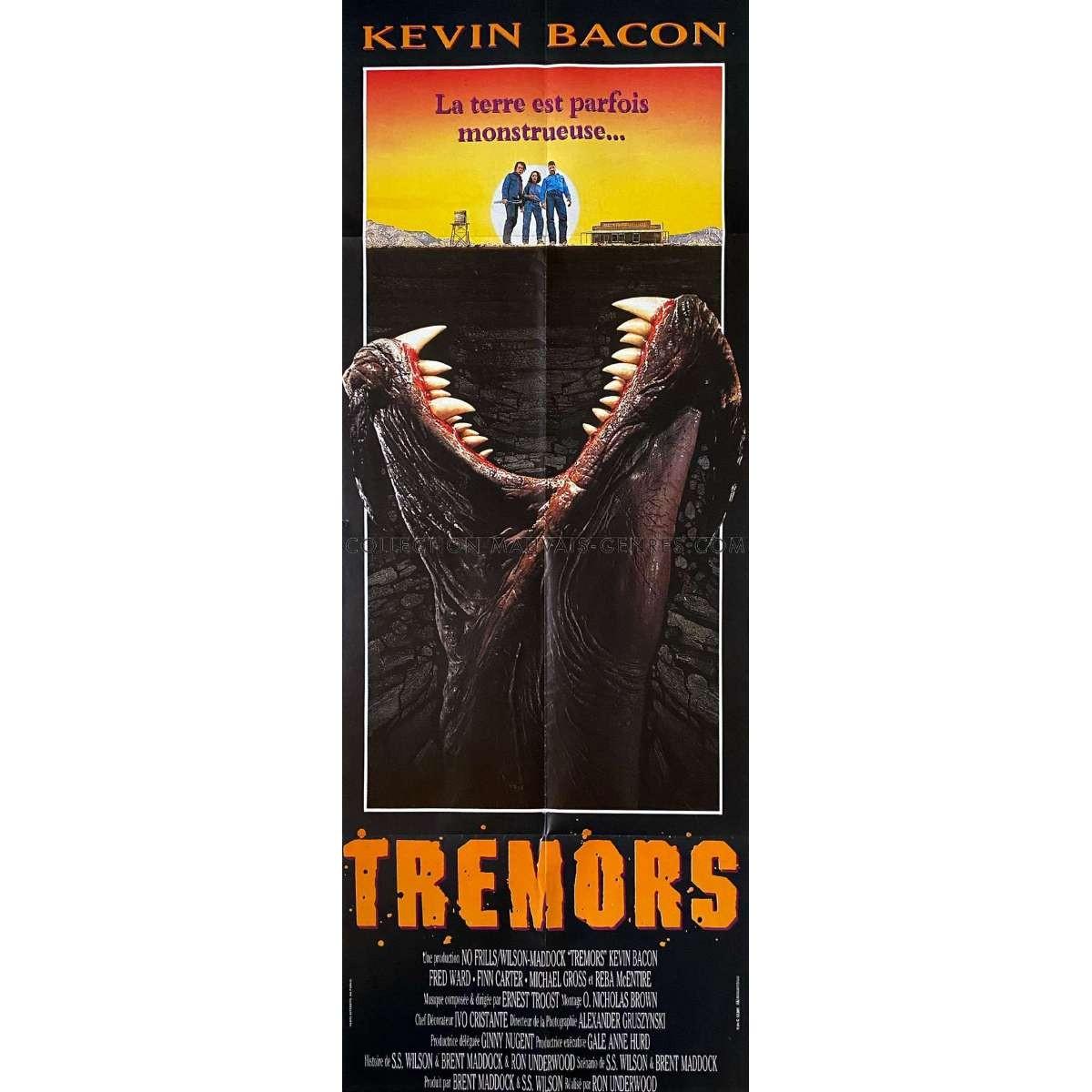 TREMORS French Movie Poster  - 23x63 in. - 1990 - Ron Underwood, Kevin Bacon