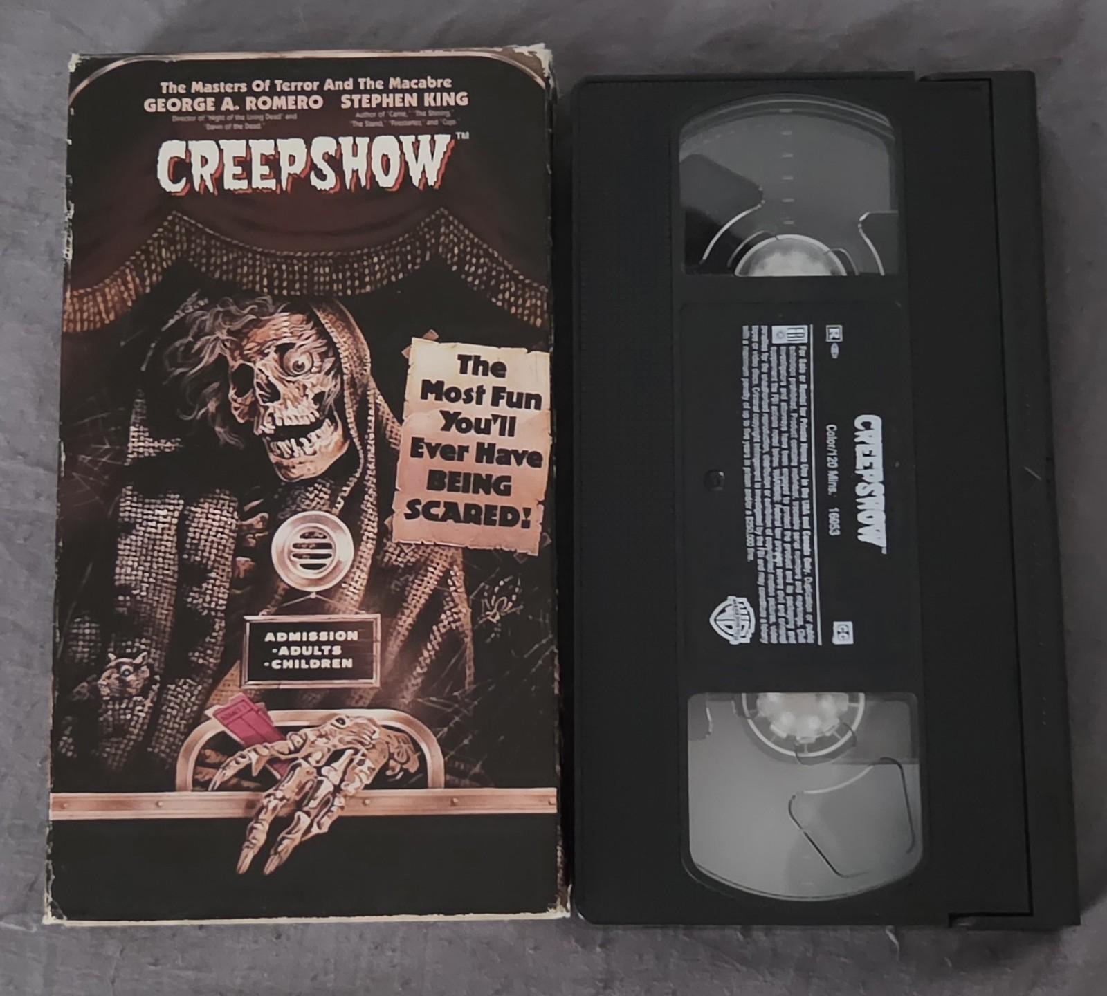 Vintage CREEPSHOW Original VHS 1982 *HORROR RATED R* George Romero